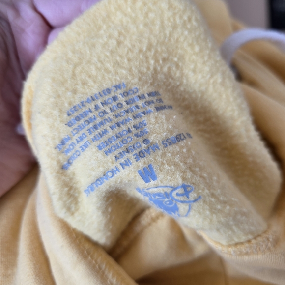 Walt Disney World Retro 70s Style Yellow Hoodie Size M - Picture 9 of 9
